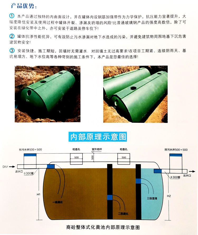 青秀玻璃钢化粪池